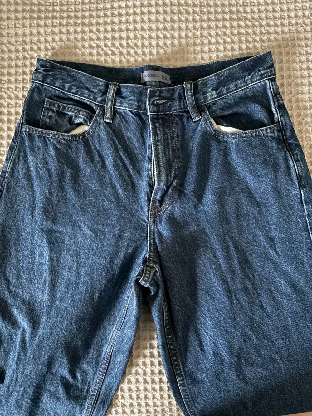 UNIQLO x JW ANDERSON Classic Dark Blue Men's Jeans Size 30 Waist